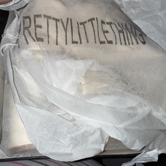 Pretty Little Thing Faux Leather Round Toe Block Heel Over the Knee Boots. NWT - Picture 7 of 7